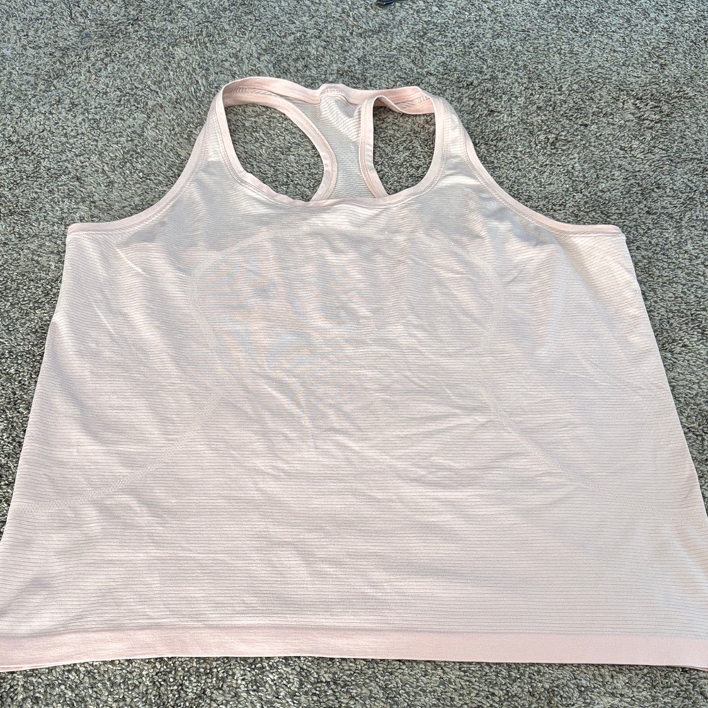 lululemon athletica Light Pink Racerback Tank Top